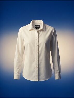 Wildfang White Cotton Oxford Shirt Size Small
